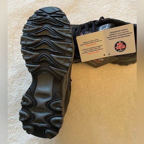 Skechers Men's Cankton Steel Toe Shoes Black - Picture 3 of 5